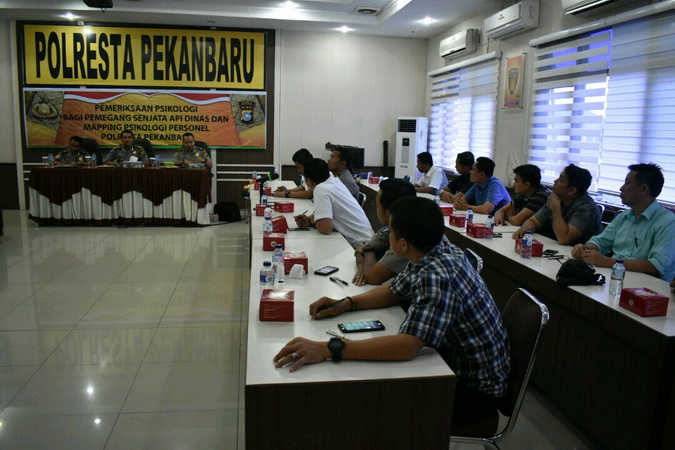 Polresta Gelar Periksa Psikologi Pemegang Senjata Api